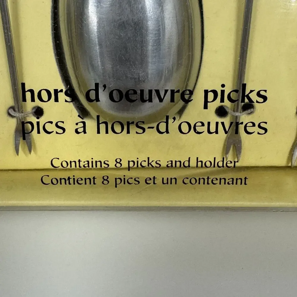 Pier 1 Imports 9pc Hors d'oeuvre Set 8 Picks Appetizer Picks with Holder